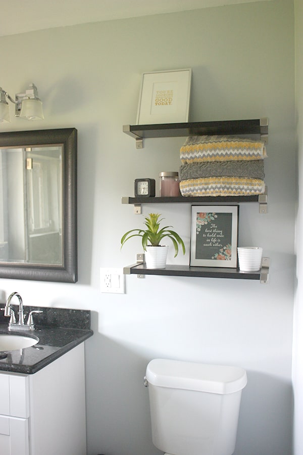 Bathroom shelves // amber-oliver.com