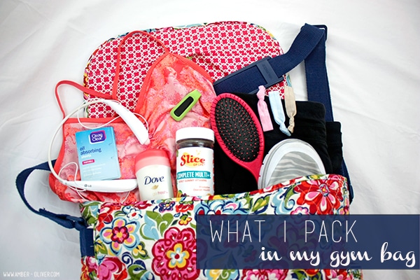 what i pack in my gym bag / amber oliver
