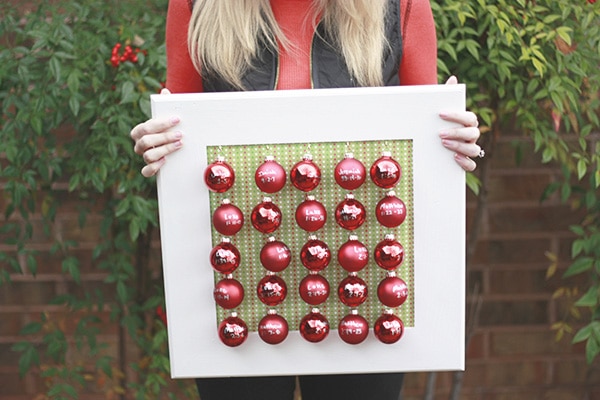 Advent Calendar with Mini Ornaments