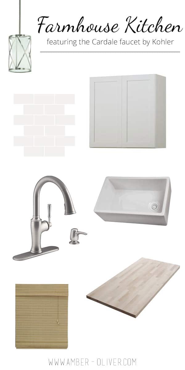 Farmhouse Style Kitchen Ideas featuring the Cardale faucet by Kohler