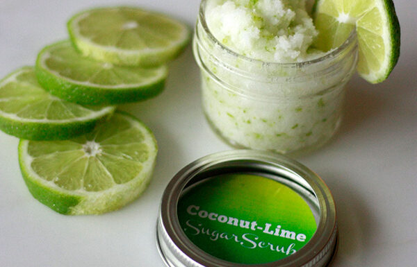 coconut lime sugar scrub