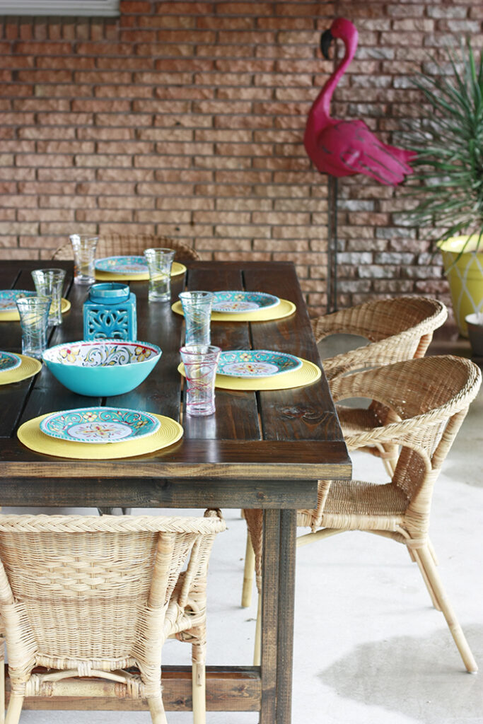 DIY Table with accessories from Big Lots