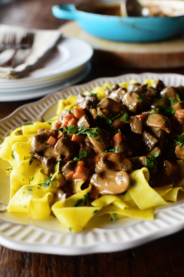 pioneer women beef stroganoff