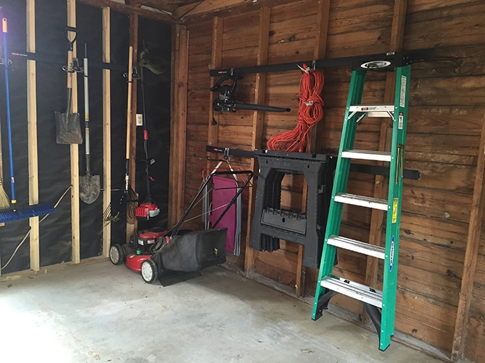 Rubbermaid FastTrack Garage Storage All-in-One Rail & Hook Wall