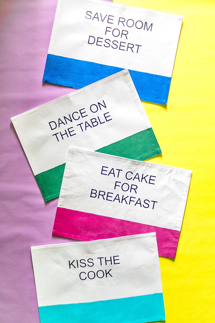 DIY Kate Spade Inspired Placemats by Amber Oliver (Photo by Think Elysian)