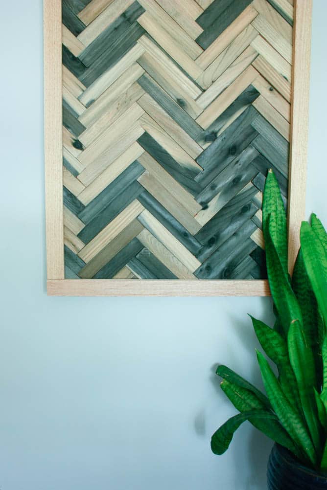 DIY wall art using wood shims - DIY wood shims wall art - Wall art using wood shims. DIY wall art ideas that are cheap and easy!