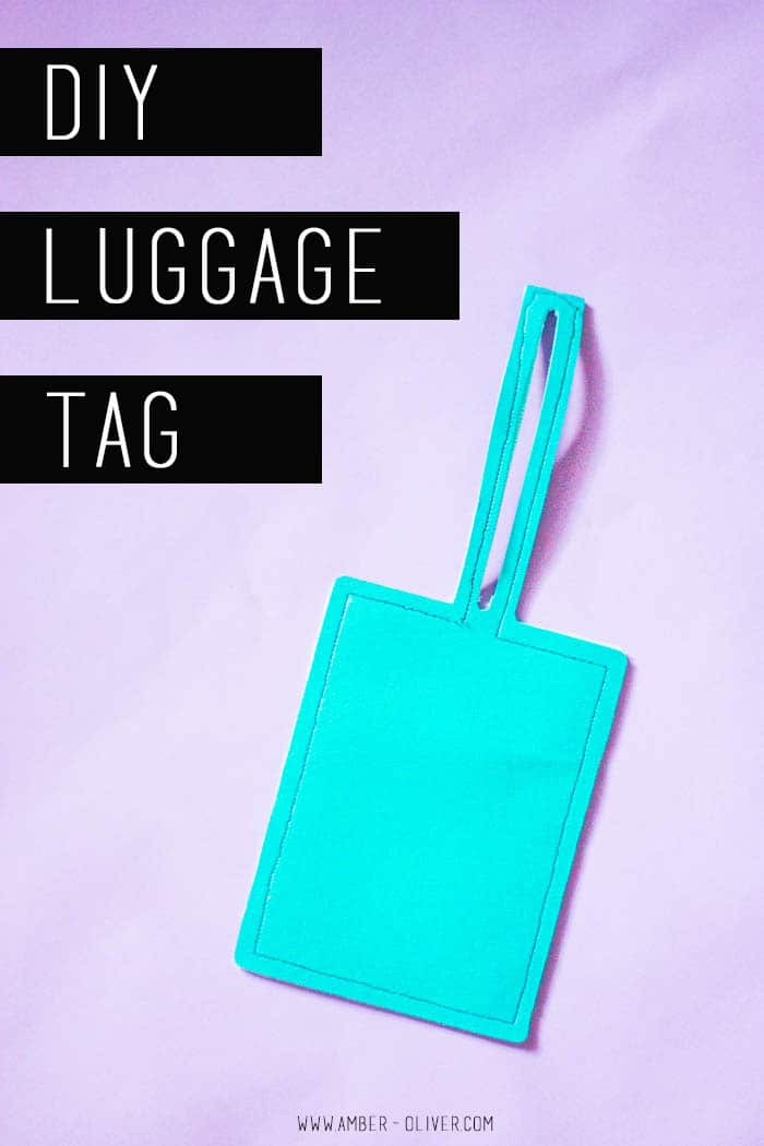 DIY Luggage Tag - make your own luggage tag!