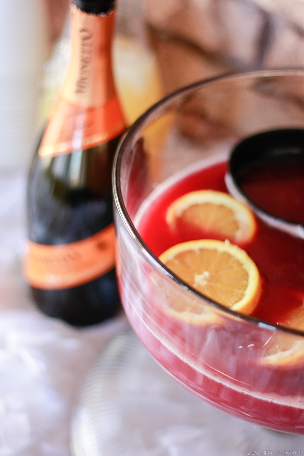 Holiday Prosecco Punch Cocktail Recipe - The Domestic Dietitian