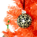 DIY Leopard Print Ornaments