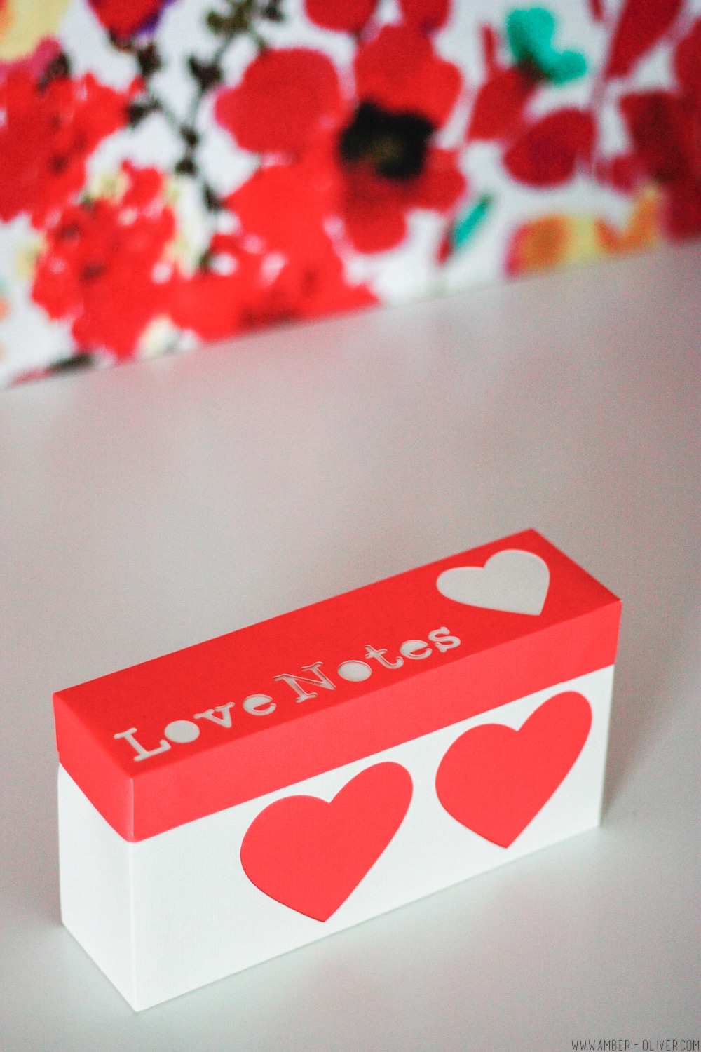 DIY Love Notes Box made using the Cricut Explore Air 2