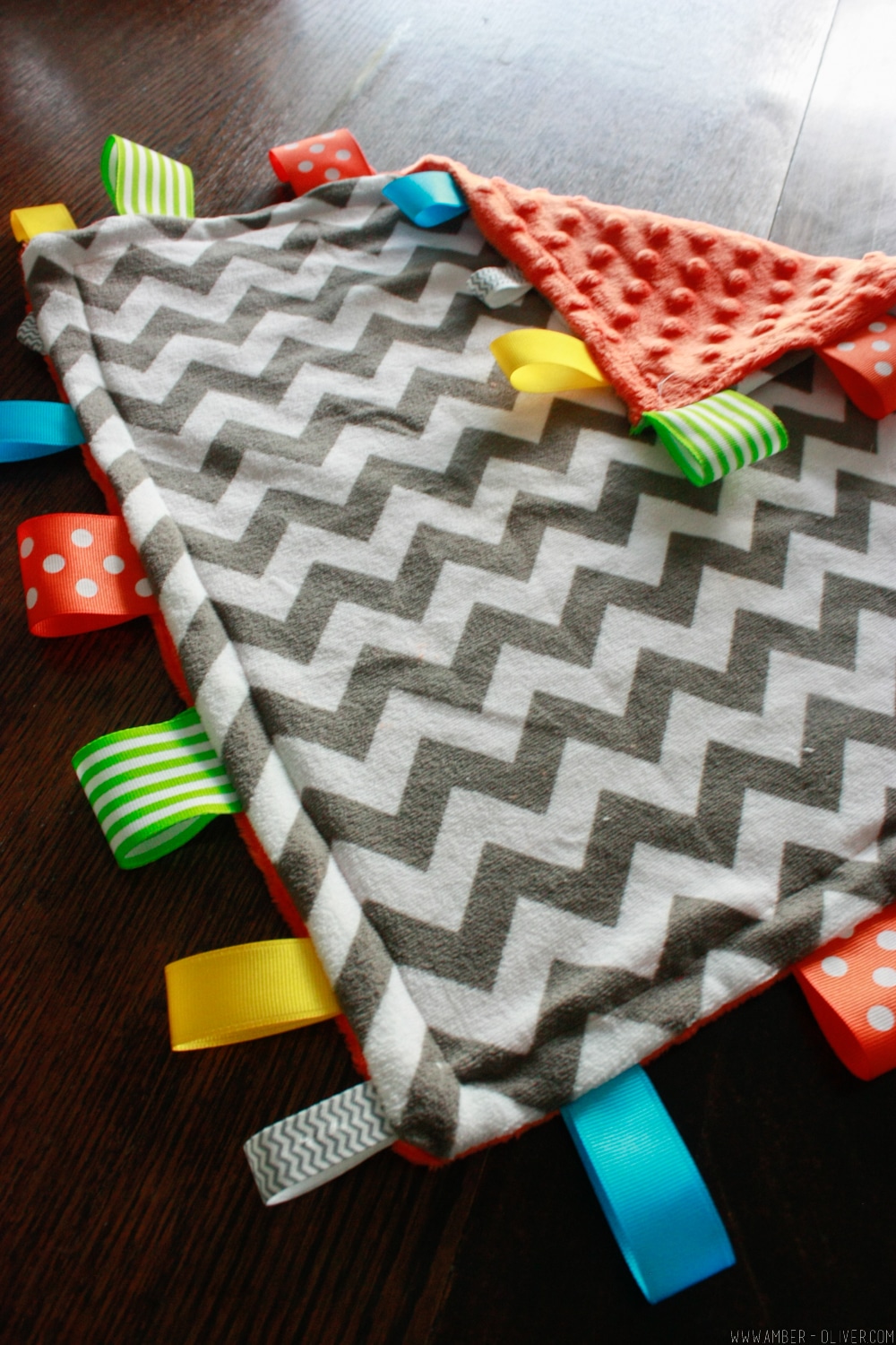 How to make a DIY Taggie Blanket Amber Oliver