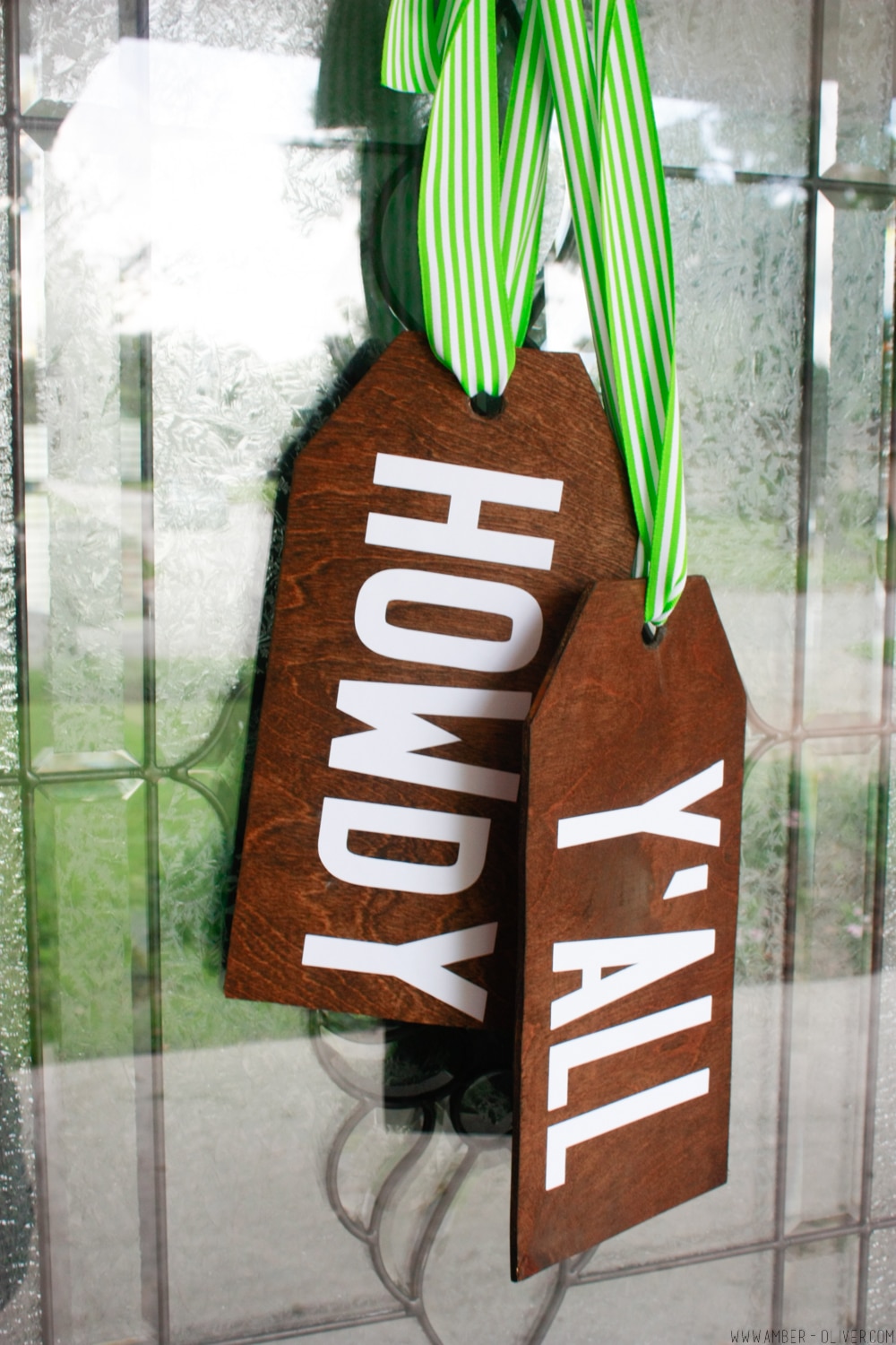 DIY Wood Tag Door Hangers