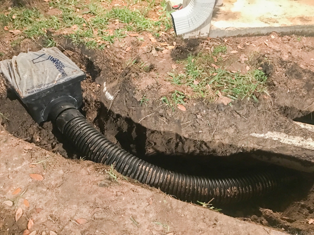 Backyard Update- A Rainwater Drainage Solution