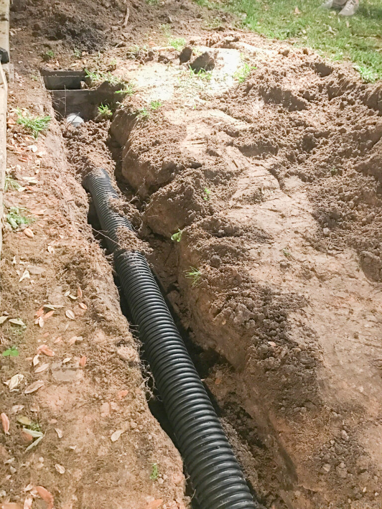 Backyard Update- A Rainwater Drainage Solution