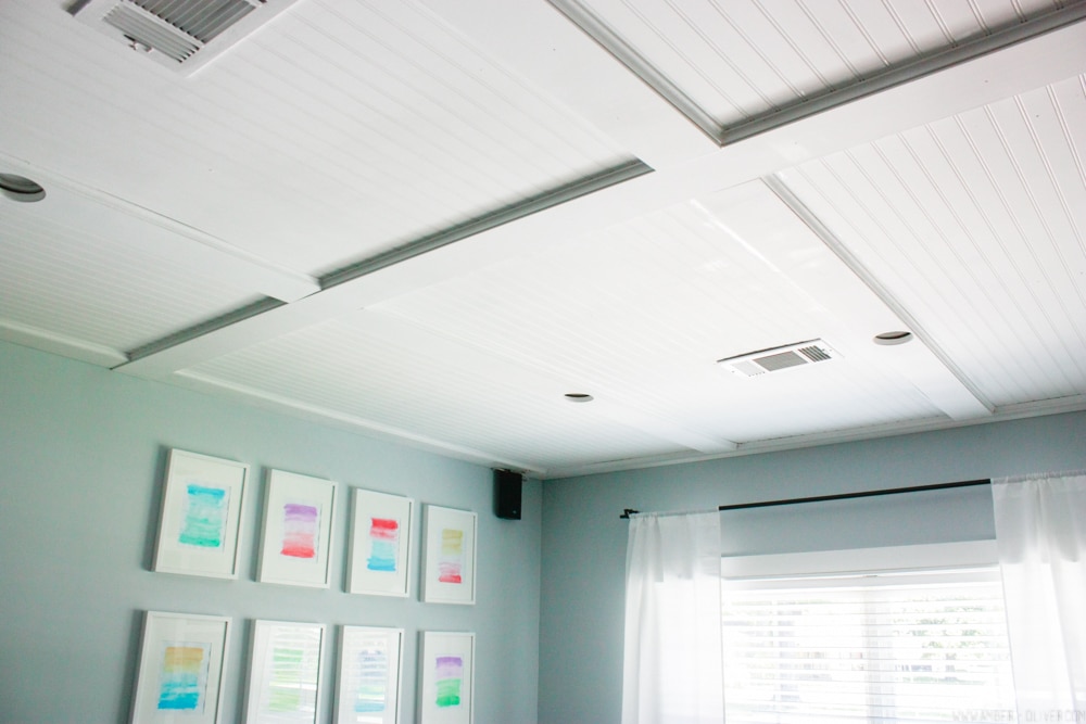 DIY Beadboard Ceiling Tutorial  Easy and Inexpensive Custom Treatment