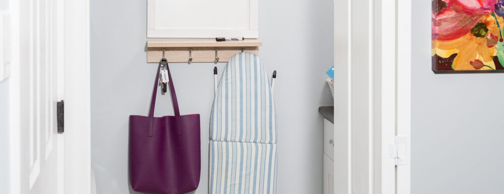 Easy Laundry Room Makeover! A small laundry room makeover.