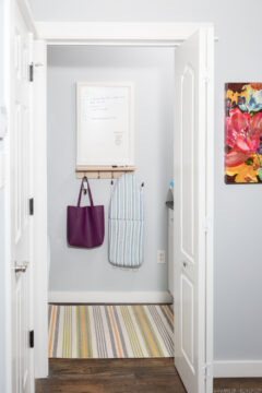 Easy Laundry Room Makeover! A small laundry room makeover.