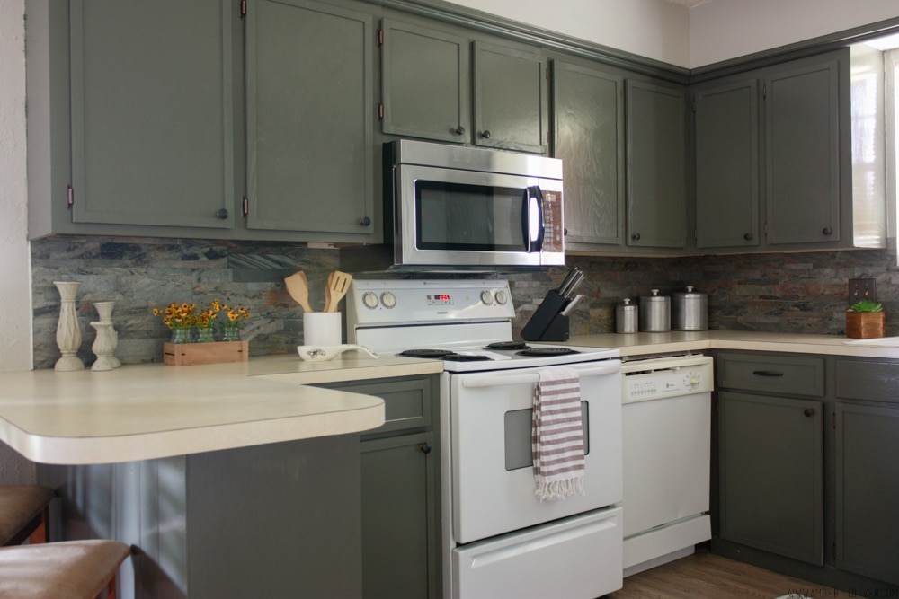 How To Update Old Kitchen Cabinets - Kitchen remodel on a budget!