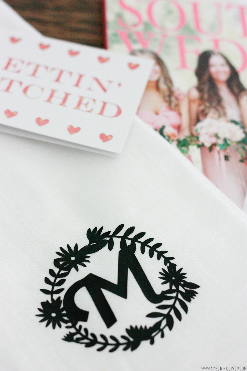 DIY Monogrammed Kitchen Towels