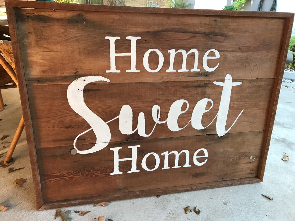 How To Transfer Printed Letters to Wood - Make a HUGE Wooden Sign!