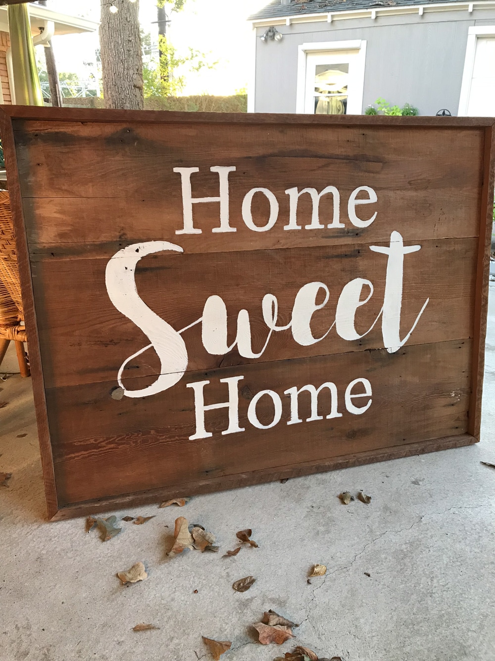 How To Transfer Printed Letters to Wood - Make a HUGE Wooden Sign!