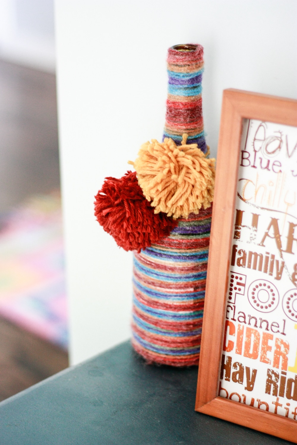 Yarn Wrapped Bottles How To Upcycle Wine Bottles Amber Oliver