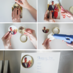 Mason Jar Lid Magnets - DIY Photo Magnets!
