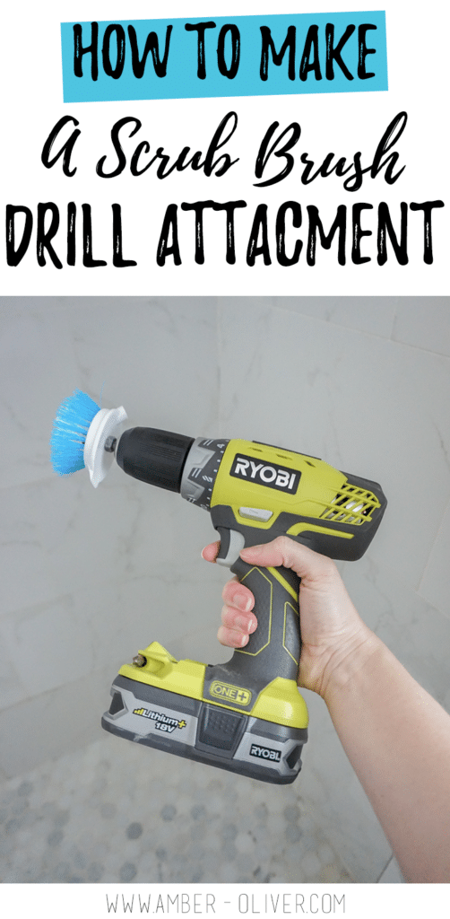 DIY Drill Brush Make A Drill Scrub Brush Amber Oliver