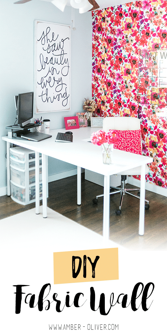 Fabric Covered office accessories DIY