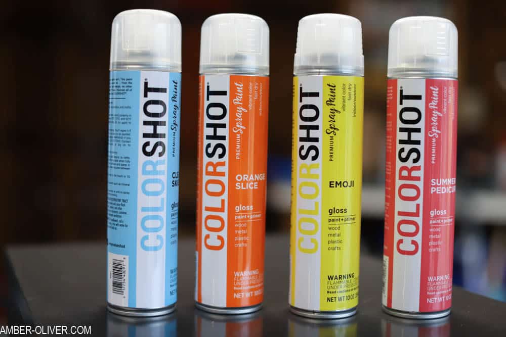 colorful colorshot spray paint