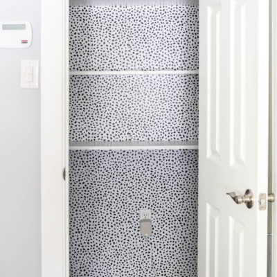 AFTER the tutorial for how to apply peel and stick wallpaper