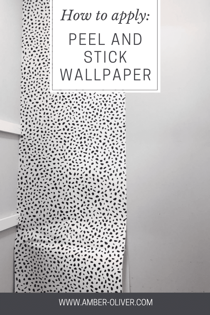 how to apply peel and stick wallpaper in a pantry