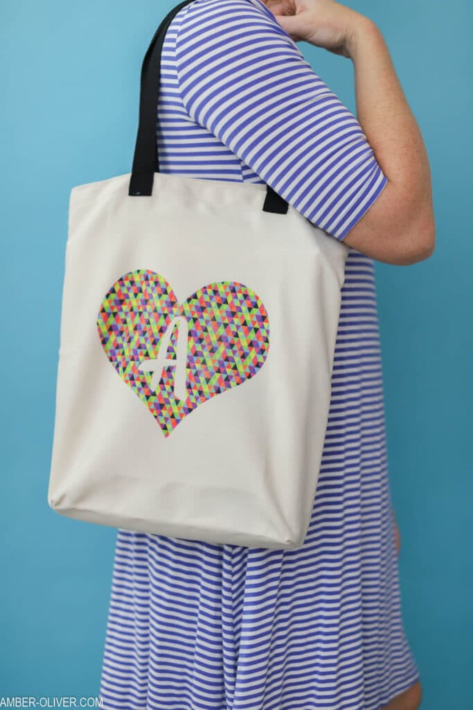 tote bag with cricut infusible ink