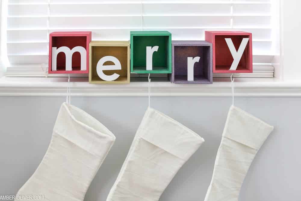MERRY - colorful DIY stocking holder