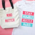 tee and tote made with cricut infusible ink