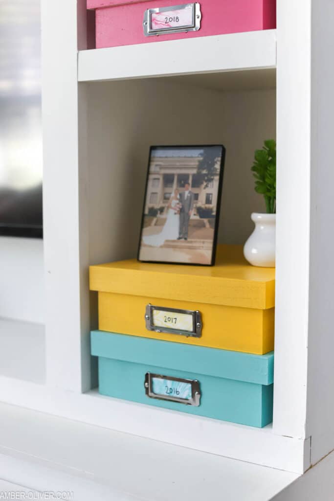 colorful Diy memory boxes