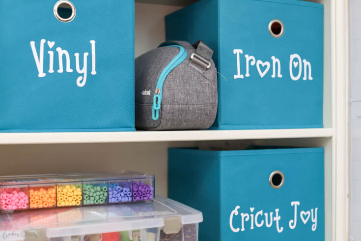 My Secret For Perfect Storage Bin Vinyl Labels In Cricut Design Space -  Organized-ish