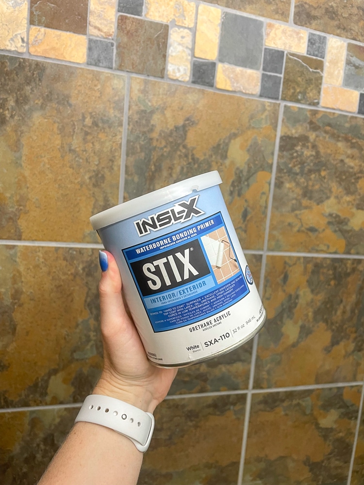 primer used before shower tile paint