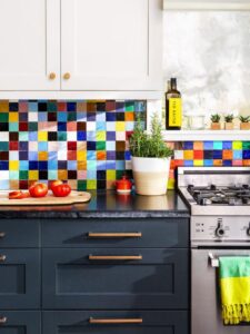 36 Colorful Kitchen Backsplash Ideas - Amber Oliver