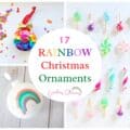 rainbow ornaments feature collage