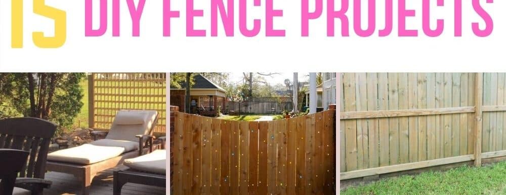 diy fence projects collage