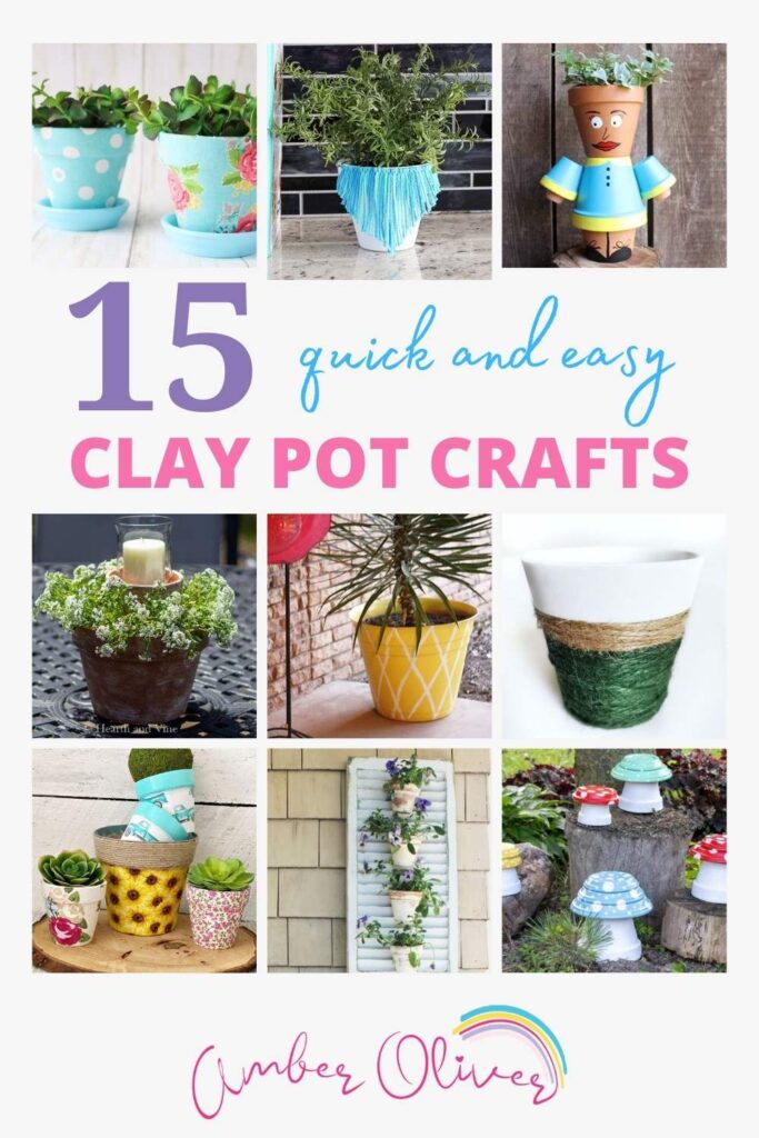 Crafts with outlet clay pots