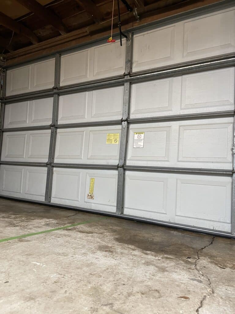 garage door with seal