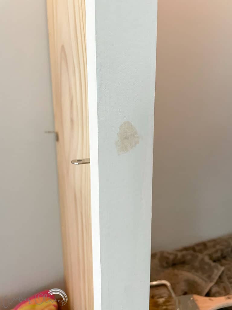 covering holes with wood filler