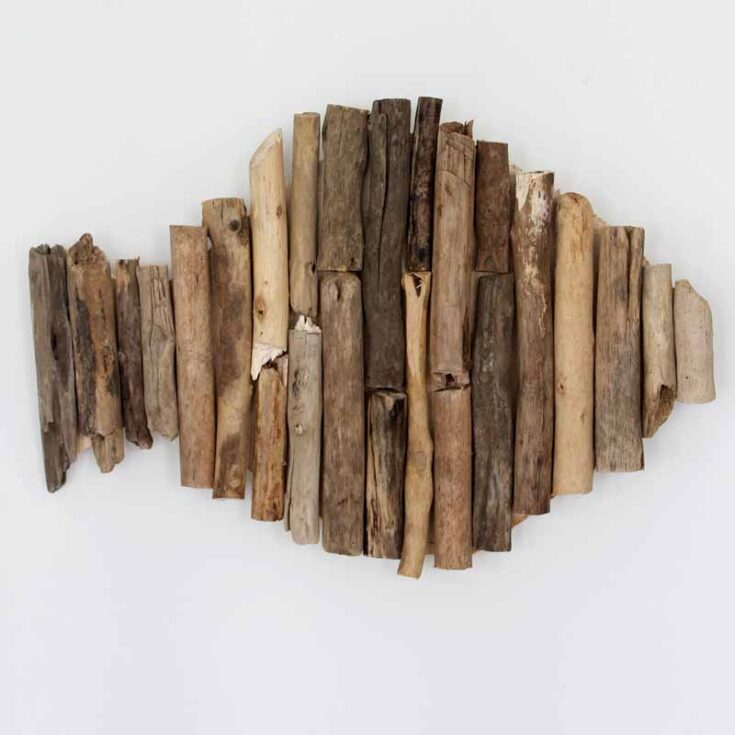 Image for Fish-Shaped Driftwood Wall Art