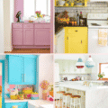 COLORFUL PAINTED KITCHEN CABINETS IDEAS