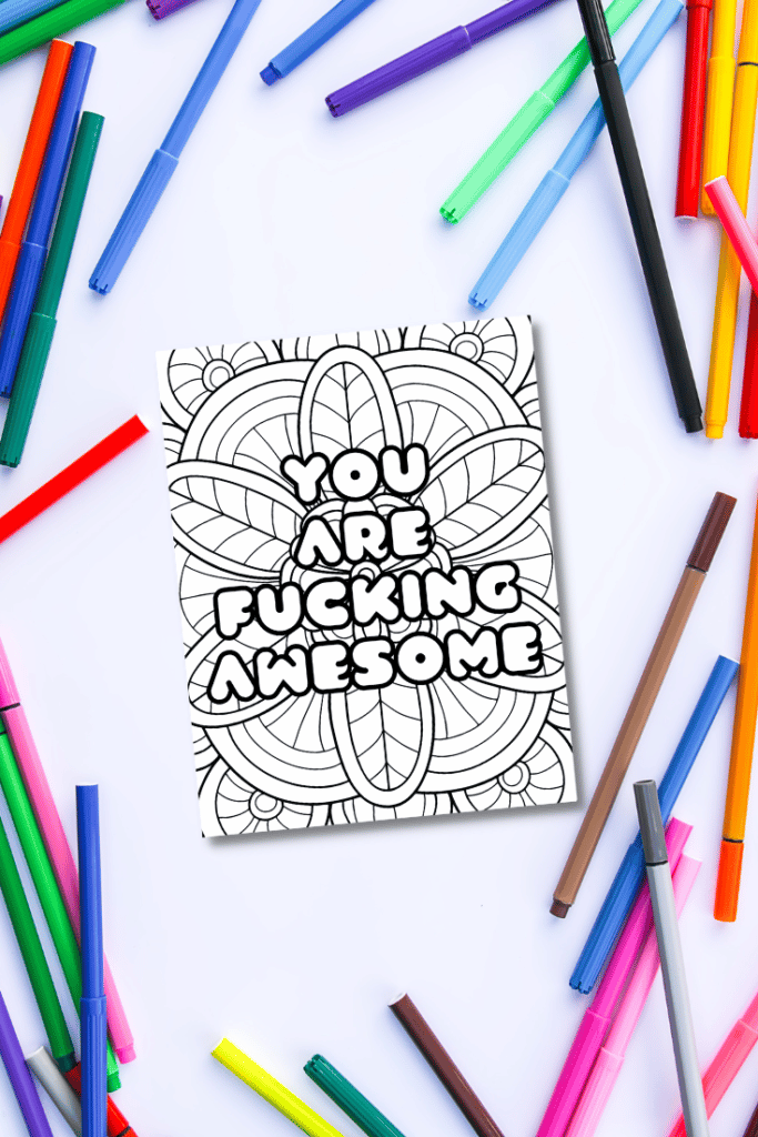 adult swear word printable coloring pages