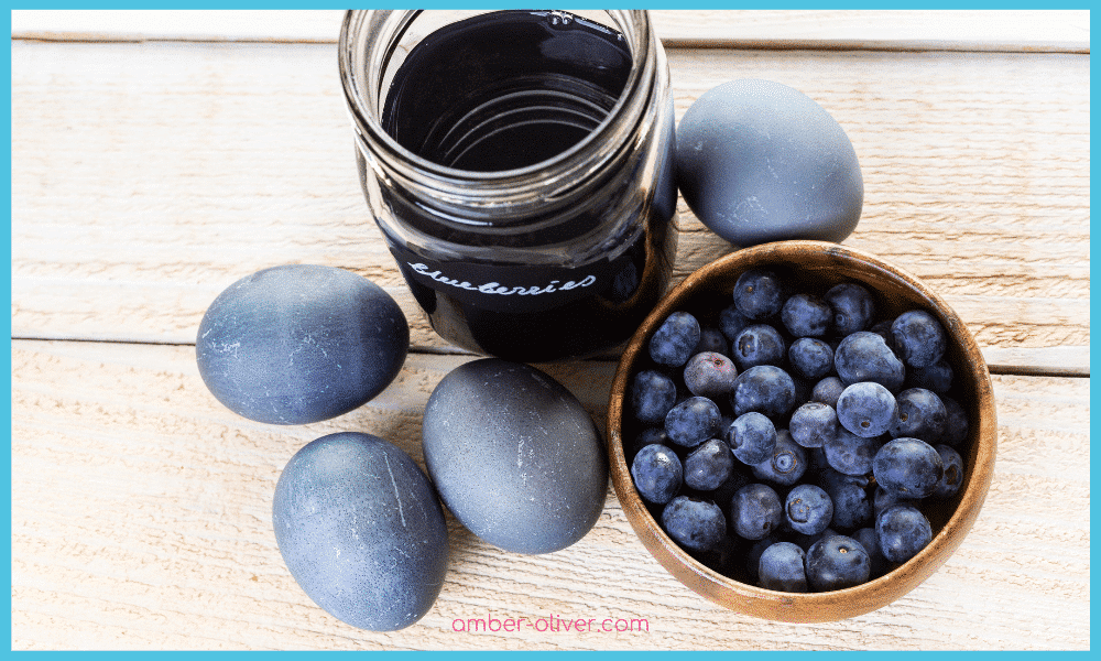 blueberries for natural egg dye