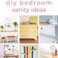 bedroom vanity ideas pin collage with text
