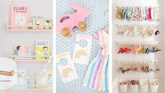 Nursery Organization Ideas collage